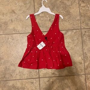 Forever 21 peplum crop top